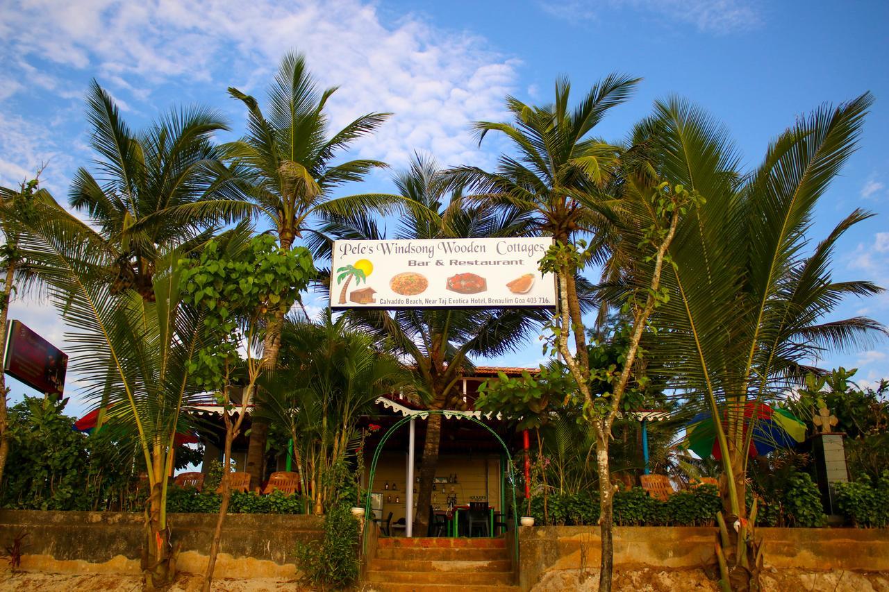Pele'S Windsong Wood Cottage On The Beach Benaulim Eksteriør billede